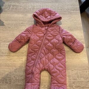 Quilted Pink Kids Footie